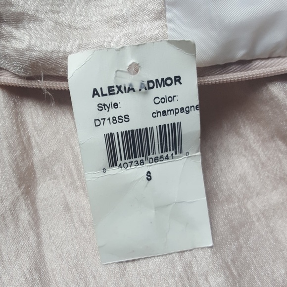 ALEXIA ADMORE ROSETTE EMPIRE WAIST STRAPLESS DRESS - Picture 7 of 9